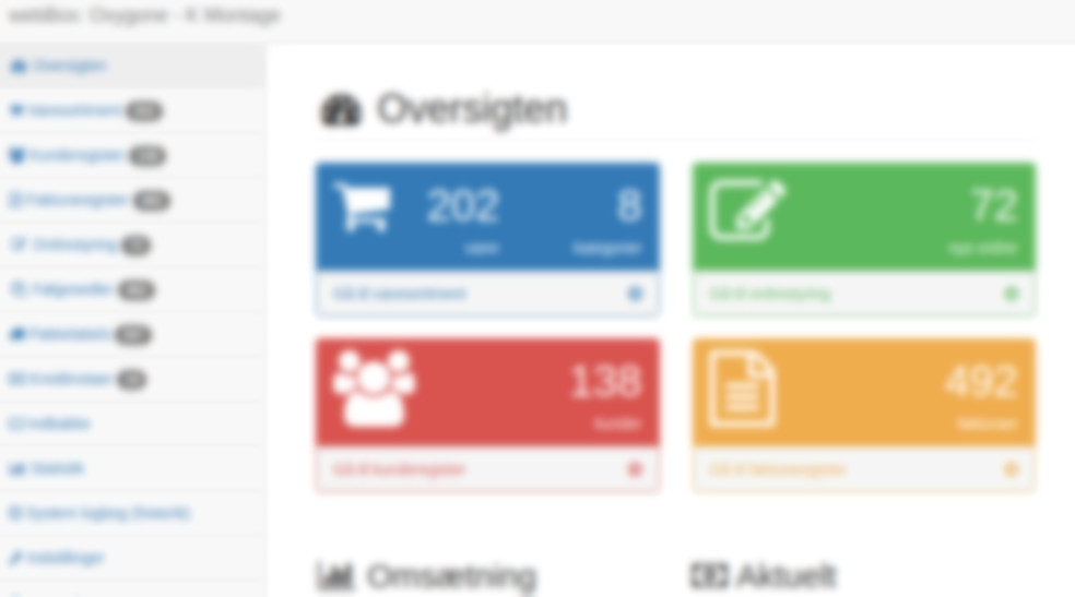 Webbox Project Dashboard